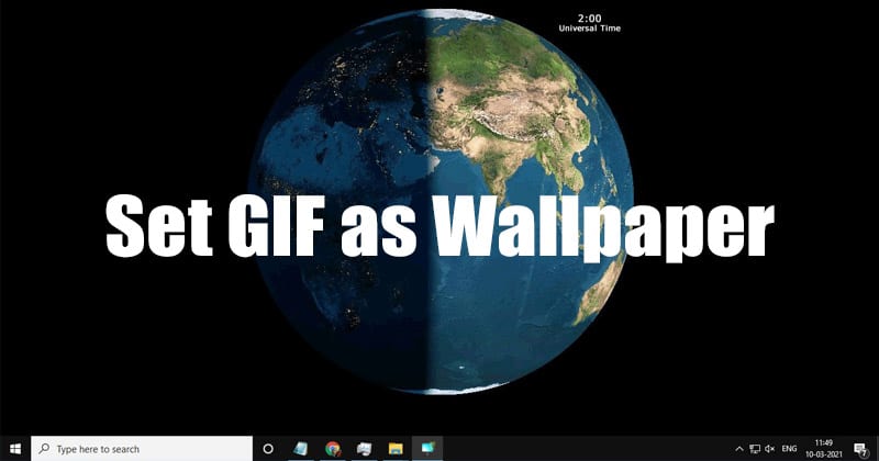 Use an Animated GIF As Desktop Wallpaper in Windows 11/10